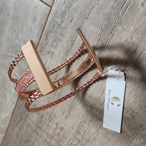 Charming Charlie Rose Gold Cuff Bracelet - Picture 2 of 4